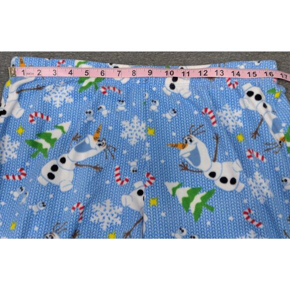 DISNEY Womens Pajama Set - Frozen, Olaf, Soft, Christmas, Elastic Waist, Large - Picture 6 of 7